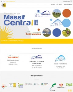 page accueil site trail