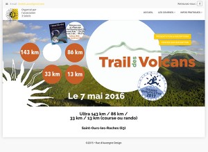 page accueil site trail